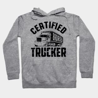 Certified Trucker (black) Hoodie